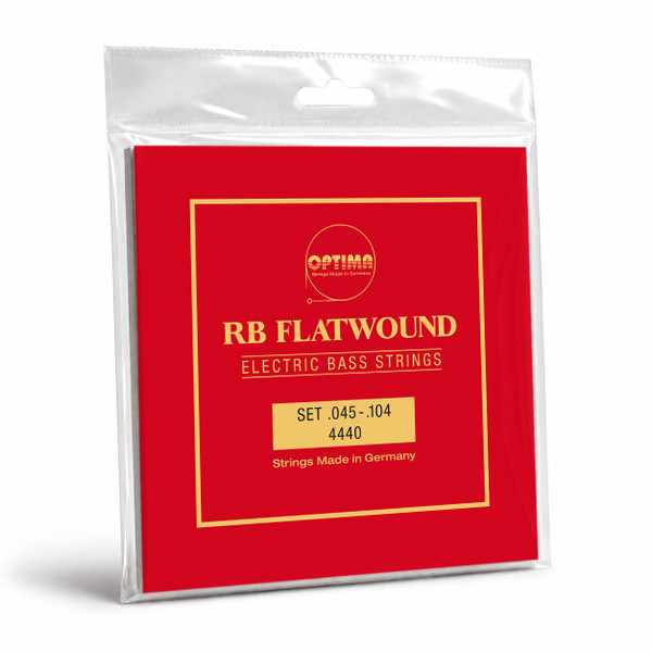 Optima 4440.L RB Flatwound Bass Guitar Strings, 4-String 45-100 Long Scale