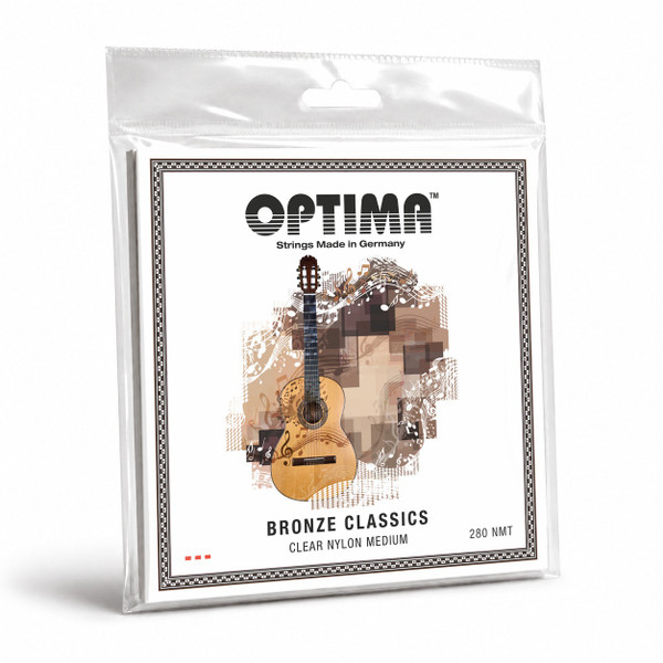 Optima 280.NMT Bronze Classics Classical Guitar Strings, Medium Tension