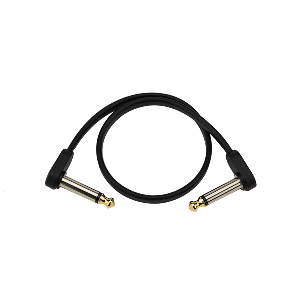 D'Addario PW-FPRR-01 Custom Series Flat Patch Cables - 1' / Right Angle