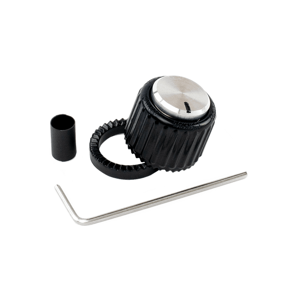 D'Addario PW-LNL-01BS LokNob Standard - Large Black and Silver  Plastic Knob