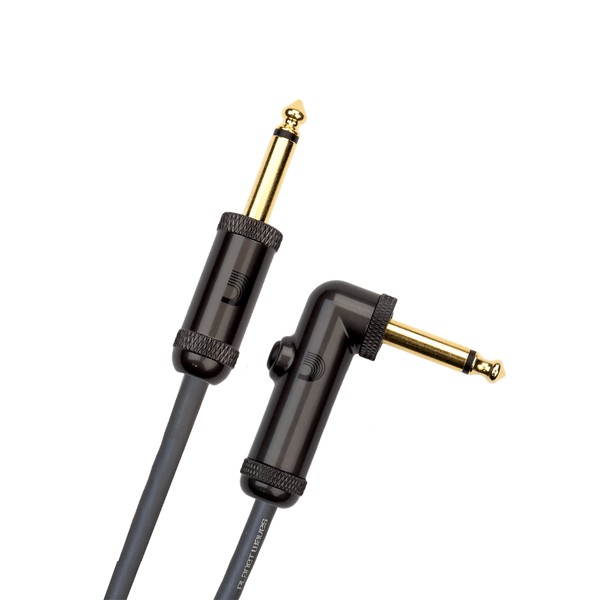 D'Addario PW-AGRA-10 Circuit Breaker Instrument Cable - 10' / Right Angle / Momentary