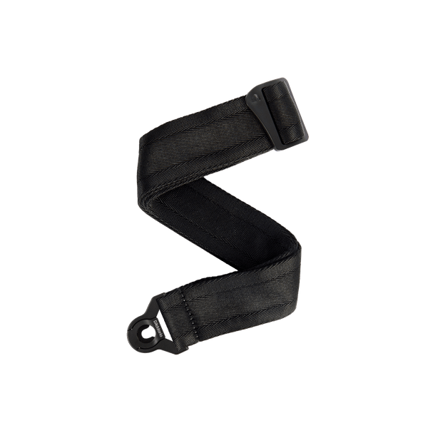 D'Addario 50BAL00 Auto Lock Locking Nylon Guitar Strap - Black