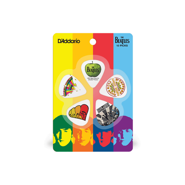 D'Addario 1CWH4-10B3 The Beatles Guitar Picks - Classic Albums, 0.70mm (10-Pack)