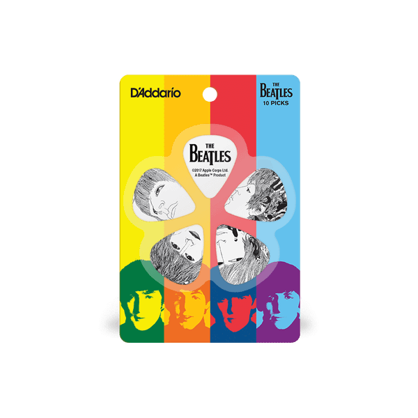 D'Addario 1CWH2-10B1 The Beatles Guitar Picks - Revolver, 0.50mm (10-Pack)