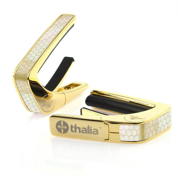 Thalia Capo – Vintage Pearl Save the Bees Honeycomb, 24K Gold (TH-CG202-06)