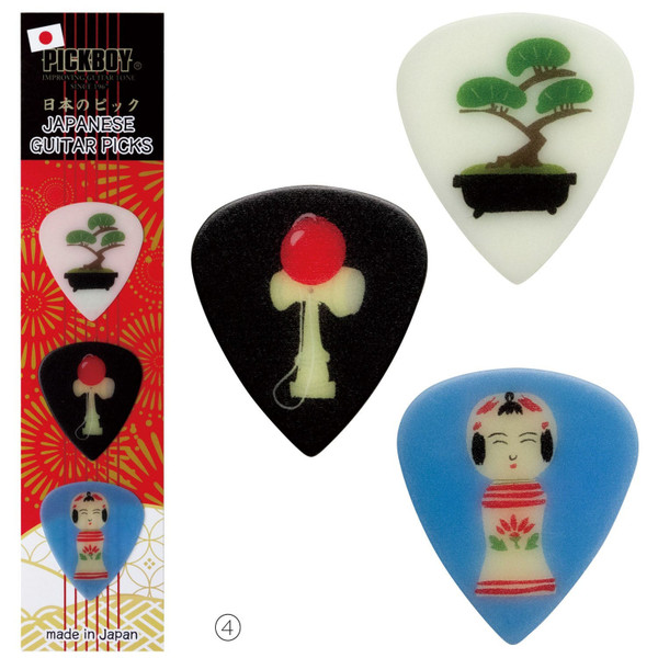 Pickboy Japan Souvenir Guitar Picks 3-Pack - Souvenir (PB100/MG)