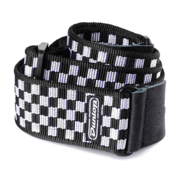 Dunlop D38-31BK Classic Black/White Check Guitar Strap