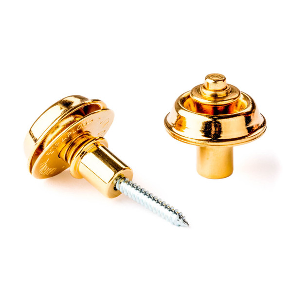 Dunlop SLS1404G Straplok Strap Retainers Flush Mount - Gold