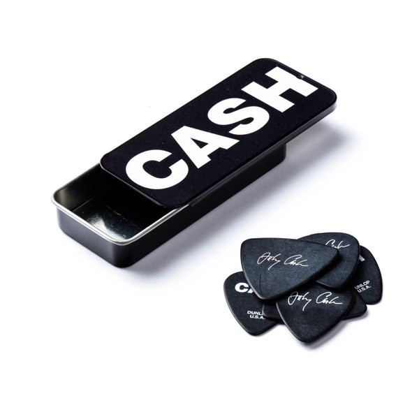 Dunlop JCPT04H Johnny Cash Bold Heavy Gauge Pick Tin (6 Picks)