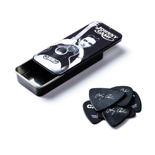 Dunlop JCPT01M Johnny Cash Memphis Medium Pick Tin (6 Picks)