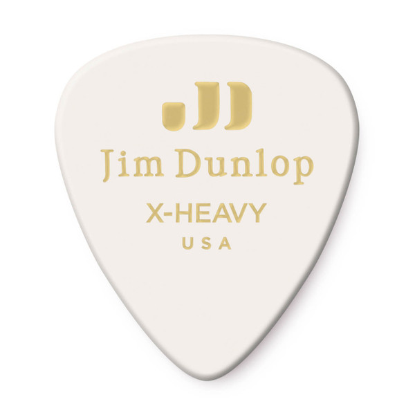 Dunlop Celluloid White Guitar Pick Extra Heavy (1 Pick)