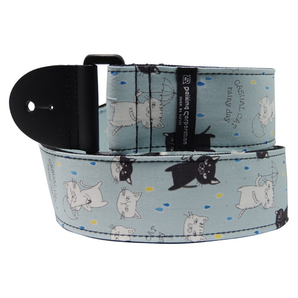 Daiking Parasol Neko (Parasol Cats) Guitar Strap DGS-PCT, Handmade in Japan