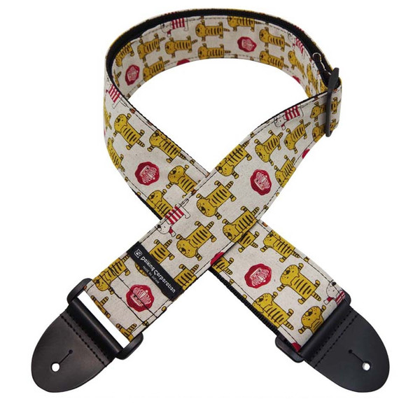 Daiking Tora Neko (Tabby Cats) Guitar Strap DGS-TCA, Handmade in Japan