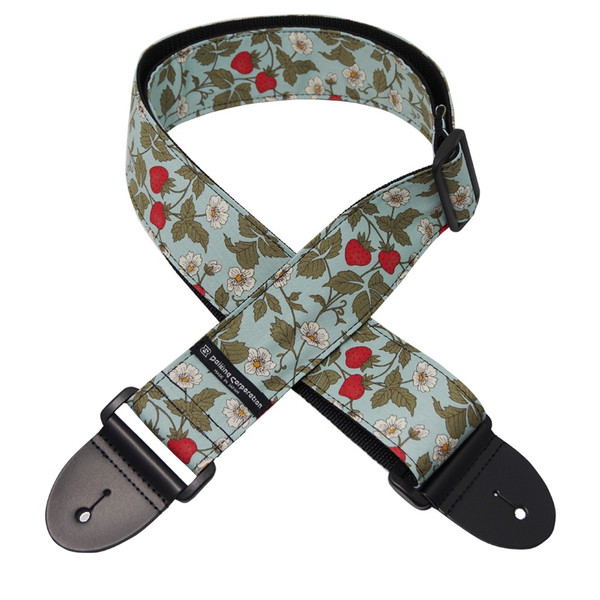 Daiking Strawberry & Flower Guitar Strap DGS-STF, Handmade in Japan