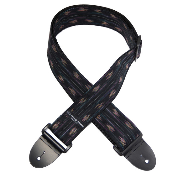 Daiking Kasuri Black Guitar Strap DGS-KBP, Handmade in Japan
