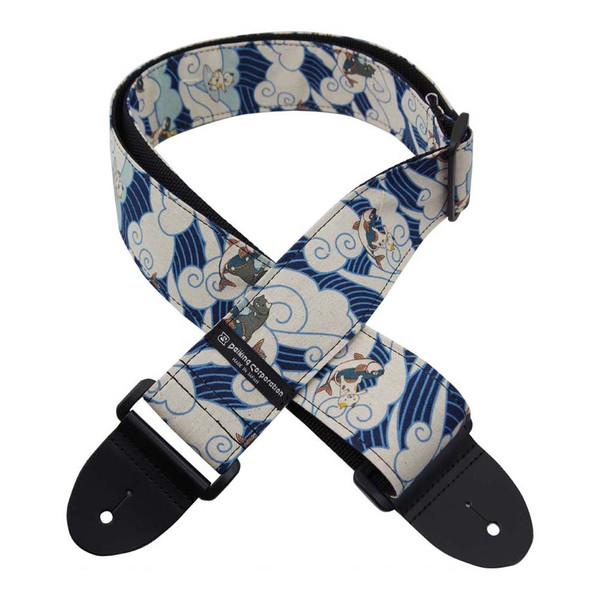 Daiking Naminori Neko 2 (Surfing Cats) Guitar Strap DGS-SC2, Handmade in Japan