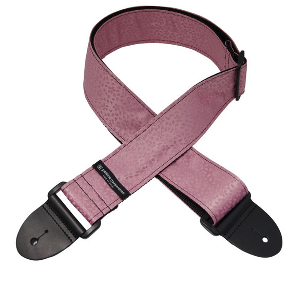 Daiking Jimon-ori Small Sakura Pink Guitar Strap DGS-JMO32-KZPK, Handmade in Japan