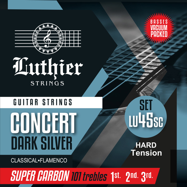 Luthier Set 45SC Super Carbon Classical Guitar Strings - Hard Tension (LU-45SC)