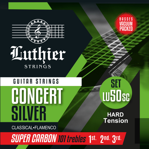 Luthier Set 50SC Super Carbon Classical Guitar Strings - Hard Tension (LU-50SC)