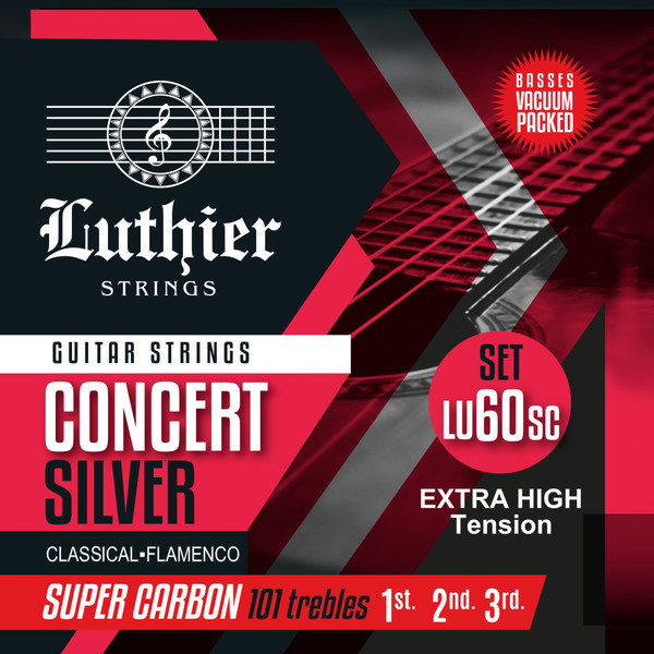 Luthier Set 60SC Super Carbon Classical Guitar Strings - Extra High Tension (LU-60SC)