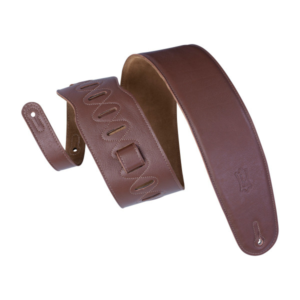Levy's Heritage Crafted Series Guitar Strap, Brown · Standard (M4GF-BRN)