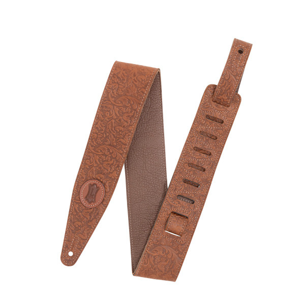 Levy's Florentine Deluxe Series Guitar Strap, Brown (M317FCL-BRN)