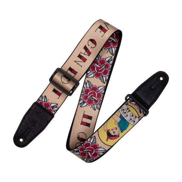 Levy's Graphic Waves Series Guitar Strap, Rosie The Riveter (MPD2-125)