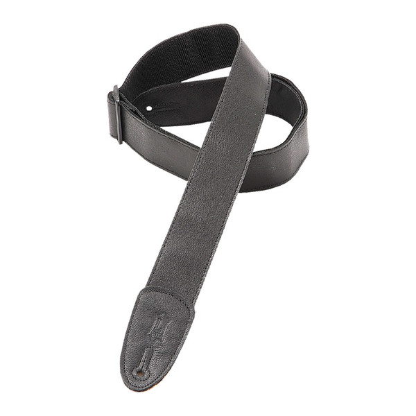 Levy's Leather Tri Glides Series Guitar Strap, Black (M7GP-BLK)