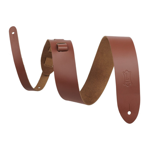 Levy's Lead Leather Series Guitar Strap, Walnut (M12-WAL)