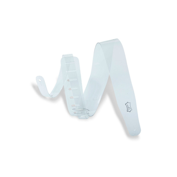 Levy's 2 1/2" Wide Clear Vinyl Guitar Strap (M26CV-01)