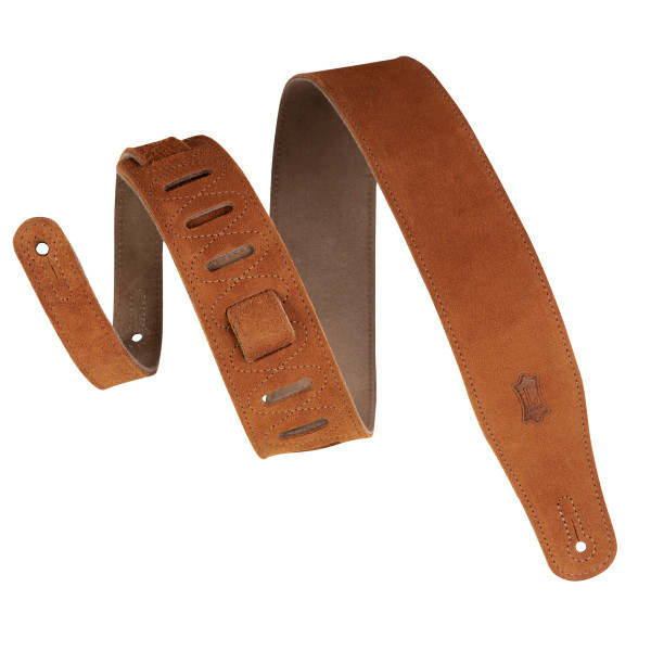 Levy's Simply Suede Series Guitar Strap, Honey · 2.50in wide (MS26-HNY)