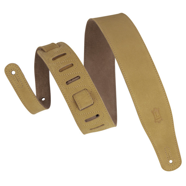 Levy's Simply Suede Series Guitar Strap, Tan · 2.50in wide (MS26-TAN)