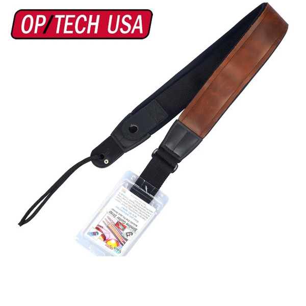 Neotech Slimline Acoustic Guitar Strap, End Pin Jack, Tan Leather, Long (8222182)