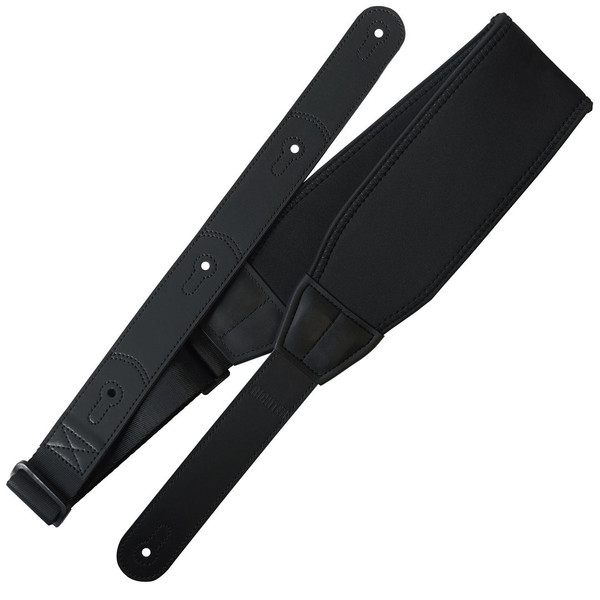 Richter Ultra Comfort Ergo Neoprene Padded Guitar Strap, Black (1794)