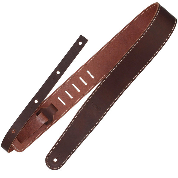Richter Raw II Contour Leather Guitar Strap, Torro Brown (1511)