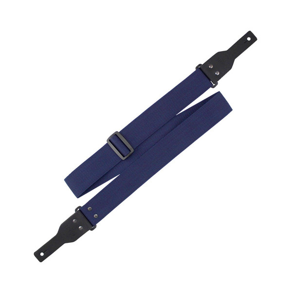 Richter Racoon Webbing Guitar Strap, Blue / Black (1478)