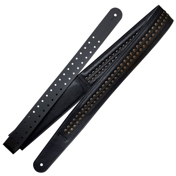 Richter Amorphis Olli-Pekka Laine Signature Vegan Guitar Strap, Black / Old Copper (1990)