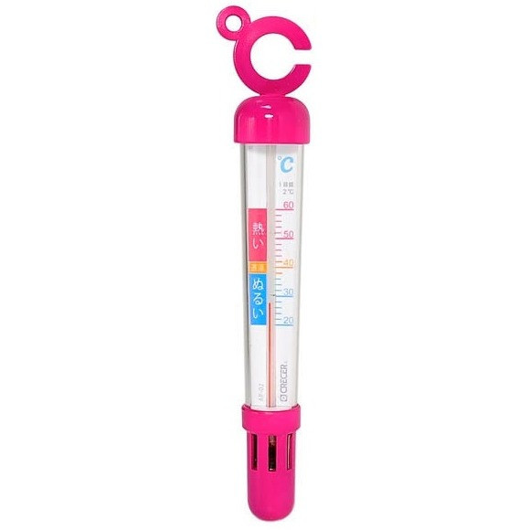 Crecer AP-02P Floating Bath Thermometer, Pink (Celsius Display only)