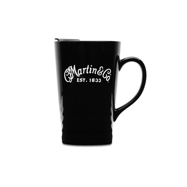 Martin 18N0342 Ceramic Travel Mug with Lid Black 18oz