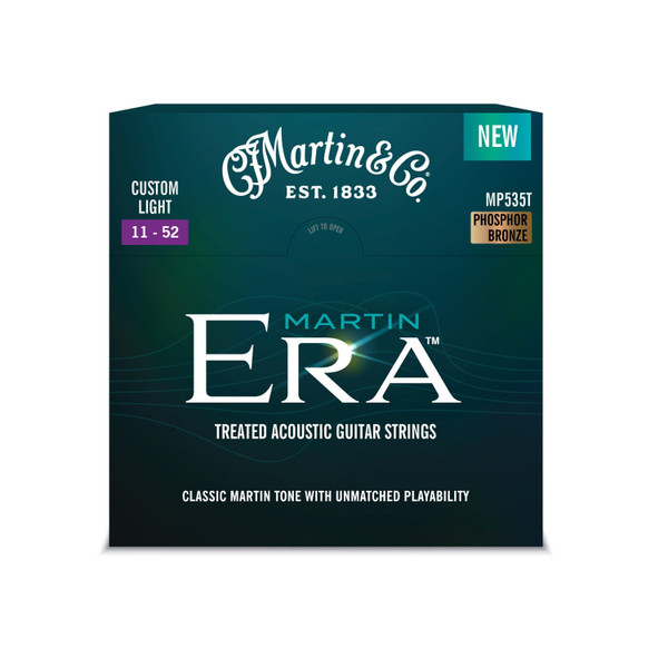 Martin Era MP535T Treated Phosphor Bronze Acoustic Guitar Strings Custom Light 11-52