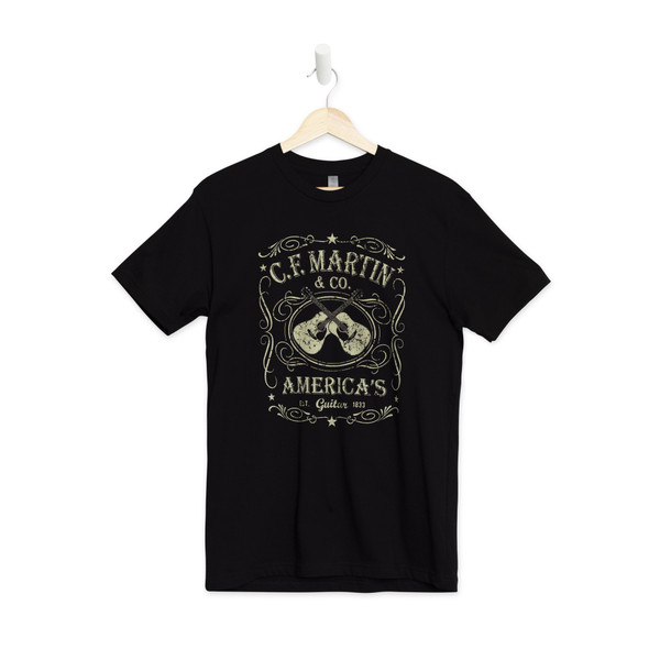 Martin 18C0000M Dual Guitar T-Shirt Black Medium