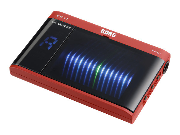 Korg GA Custom GA-CS Guitar and Bass Tuner, Red