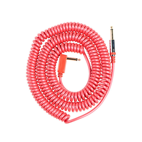 Vox VCC-90 Vintage Coiled Guitar Cable, 9 m (29.5 ft), Red