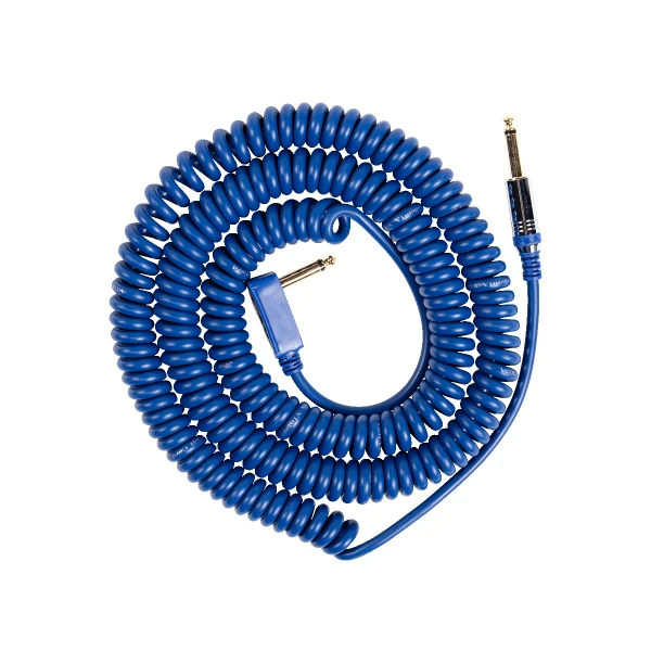 Vox VCC-90 Vintage Coiled Guitar Cable, 9 m (29.5 ft), Blue