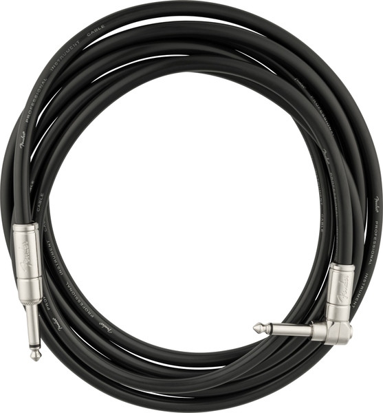 Fender Professional Series Kill Switch Instrument Cable Black 10ft (3m) Straight/Angle