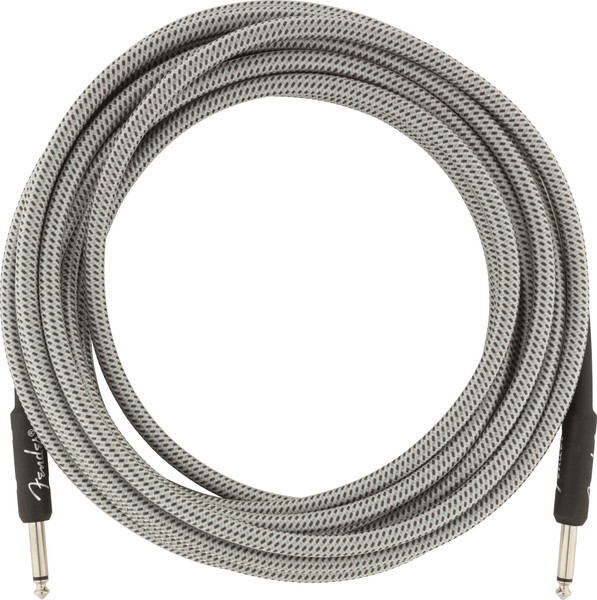 Fender Professional Series Tweed Instrument Cable White Tweed 18.6ft (5.5m) Straight/Straight