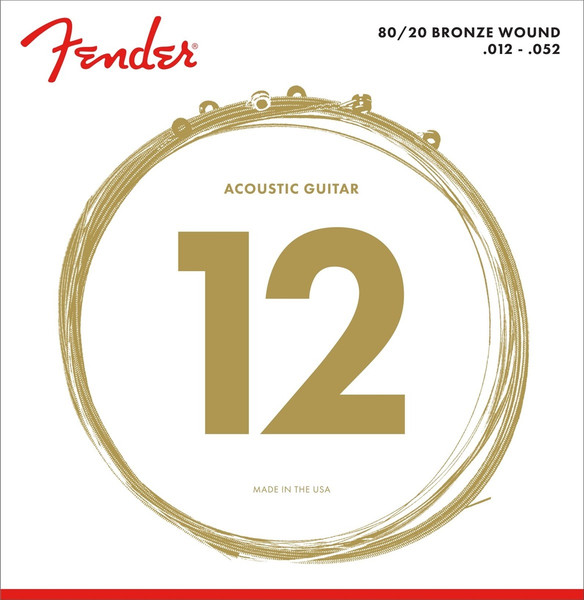 Fender AuriSonic 70L 80/20 Bronze Acoustic Guitar Strings 12-52 (original packaging)