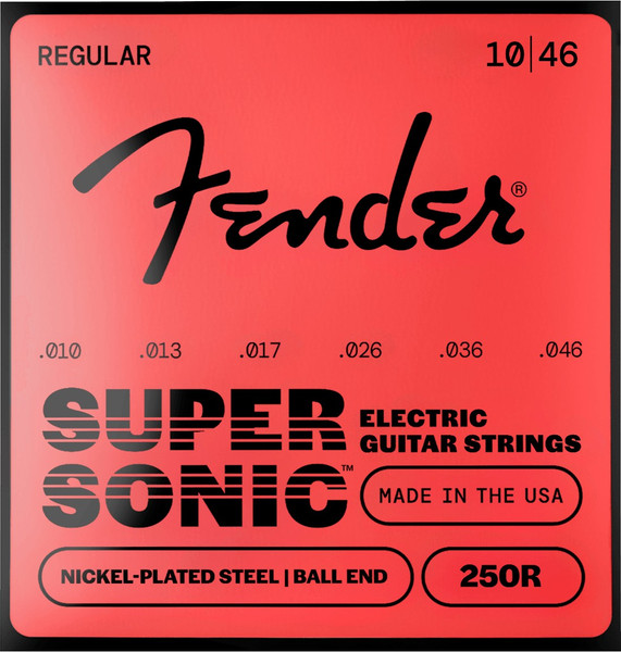 Fender SuperSonic 250R Nickel-Plated Steel Guitar Strings 10-46 (Single Set from 3-Pack)