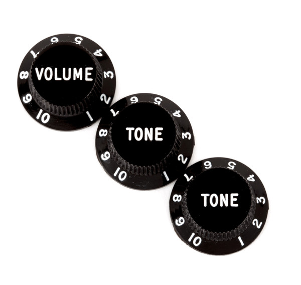 Fender Stratocaster Knob Sets Black