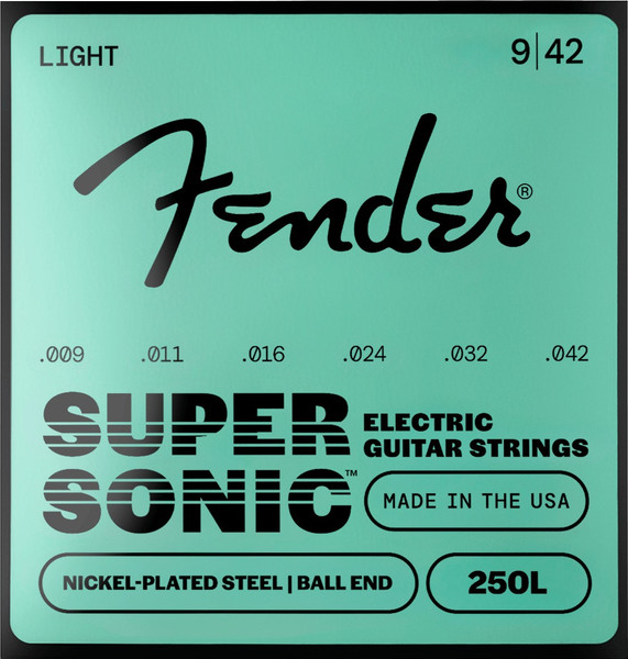 Fender SuperSonic 250L Nickel-Plated Steel Guitar Strings 9-42 (3-Pack)